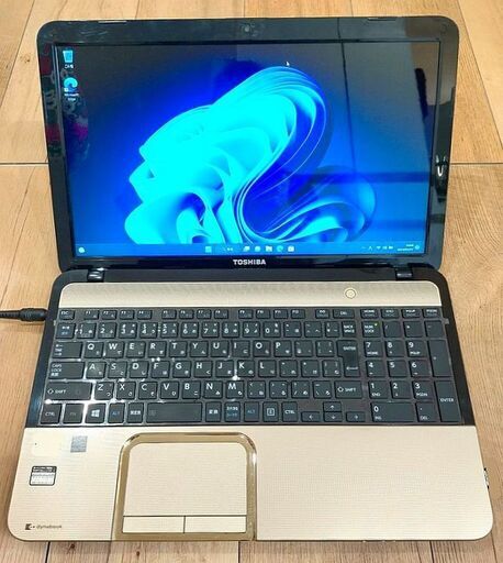 東芝 T552/58HKJ 美品 Windows11pro Intel i5-3230M 8GBメモリ SSD256GB WiFi ブルーレイドライブ内蔵  スパークルゴールド