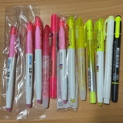 文具 蛍光色ペン まとめ売り ピンク&イエロー