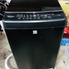 お得☆ハイセンス 5．5kg全自動洗濯機 HW-G55EK マットブラック