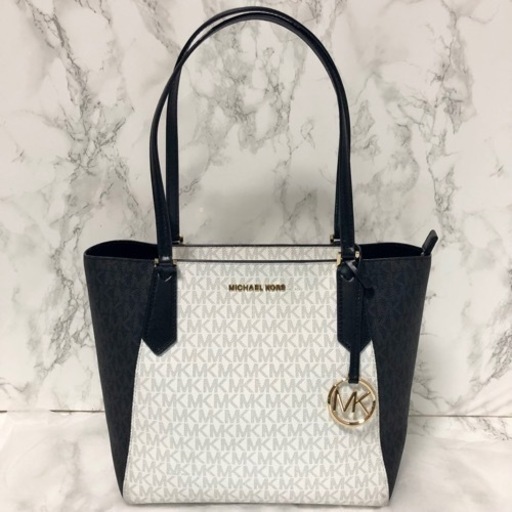 MICHEAL KORS マイケルコース レザー トートバッグ MK柄