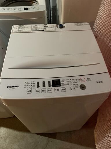 ☺最短当日配送可♡無料で配送及び設置いたします♡ハイセンス 洗濯機 HW-T55D 5.5キロ 2019年製☺HSS002