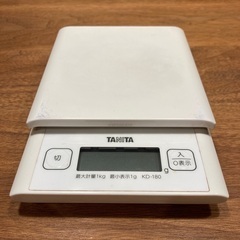 タニタ デジタルクッキングスケール KD-180 (ホワイト)