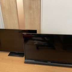 テレビ(シャープ2014年製パナソニック2017年製)　ビデオデ...