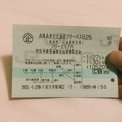 JR北海道乗り放題チケット・1/29に千歳空港で受け渡し