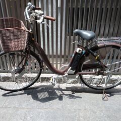 自転車（電動ハイブリッド自転車）CY-SPE226ブラウン