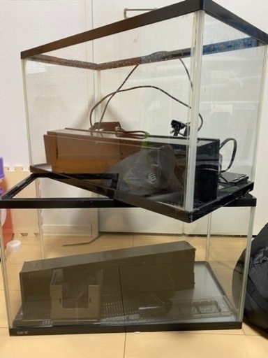 水槽２つ　水槽台　値下げ可