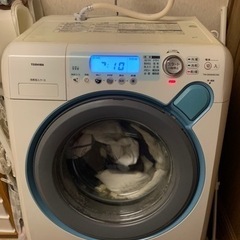0円無料☆東芝☆ドラム式洗濯機　洗濯、乾燥できますがジャンク品です。