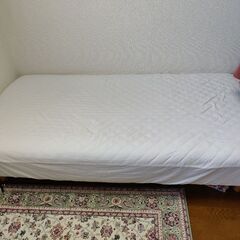 使用歴浅 美品 ベッド シングル 無印良品 白 シンプル