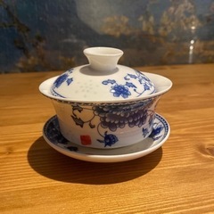 杭州の茶市場で買った茶器（中国茶おまけ付き）