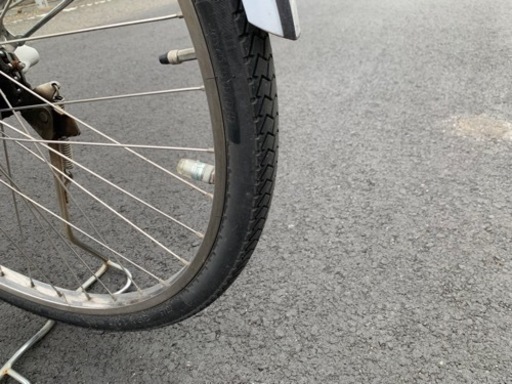 電動自転車 №6697 YAMAHA PAS 26インチ ベージュ ヤマハ PAS With 電動