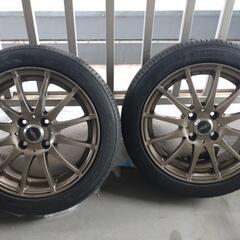 熊本市内 取りに来られる方のみ クロススピード15インチ 5.5j +43 バリ溝