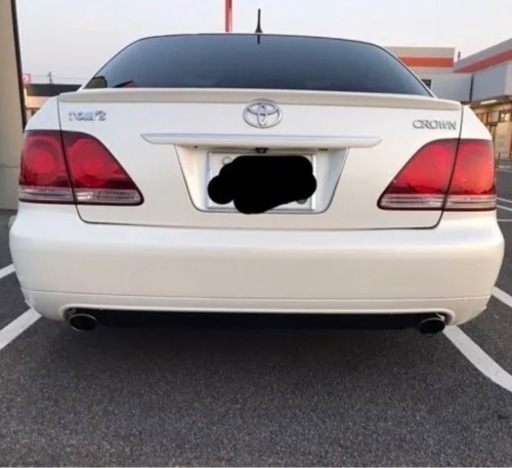 18クラウン リアバンパー トムスエアロ付き