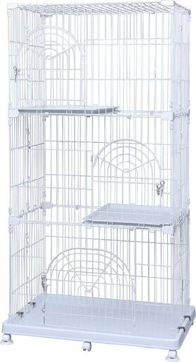 アイリスプラザ 猫用3段ケージ (中古)