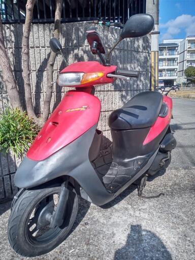 【配送可能\u0026整備済み】\\動画有り/　レッツⅡ　レッド　スズキ　2st　原付　バイク　50cc　スクーター