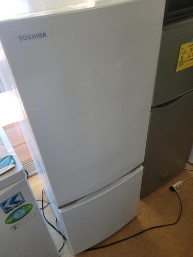 2020年製　TOSHIBA　東芝　2ドア冷蔵庫　GR-R15BS　153L　中古　リサイクルショップ宮崎屋佐土原店23.1.29ｋ