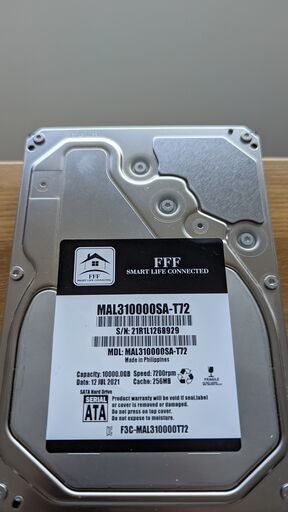 MARSHAL HDD 10TB 中古