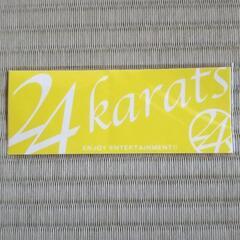 ☆新品☆24karats イエローステッカー