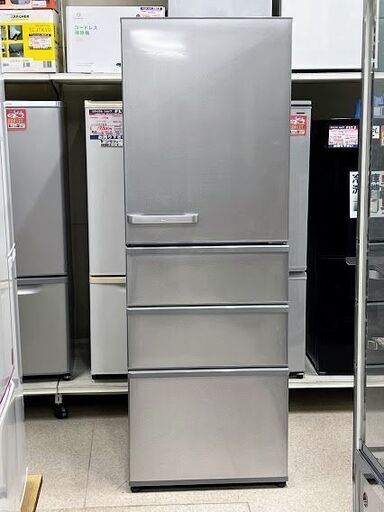 AQUA 4ドア冷凍冷蔵庫 355L AQR-36K(S) 2021年製 - キッチン家電
