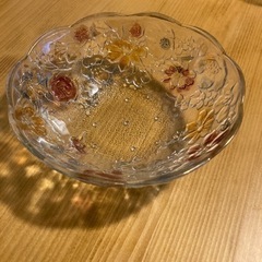 ガラス食器　花柄