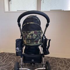 エアバギー ペットカート AirBuggy for dog DOME2 SMサイズ　迷彩柄