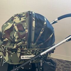 エアバギー ペットカート AirBuggy for dog DOME2 SMサイズ　迷彩柄