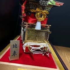 地車　だんじり置物　18金総メッキ