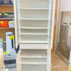 ニトリ 食器棚 幅60cm キャビネット キッチン収納 白 ホワイト