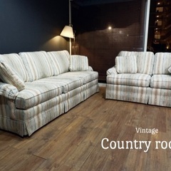 ⭕️配達無料⚡️特割　早者勝　大塚90’sアメリカインテリア総70万ヴィンテージトーマスビルソファーセット未使用近い