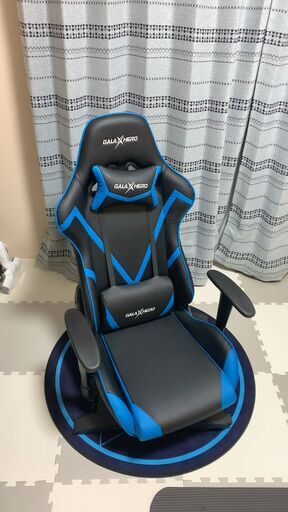 【美品】GALAXHERO ゲーミング座椅子 360度回転 リクライニング 可動肘