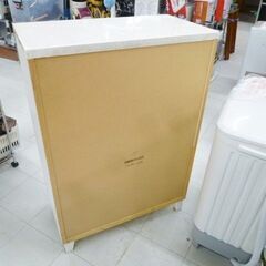 食器棚 幅79.5×奥行42×高さ114cm ホワイト系 キッチン収納 収納家具 苫小牧西店 