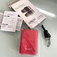 新品　お取引き中モバイルバッテリー10000mah レッド　コンパクト