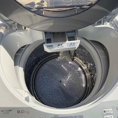 RKGSE-916】特価！シャープ/SHARP/8kg/全自動洗濯機/ES-GV8D-S/中古/2019年