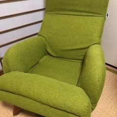 【値下げ】椅子（緑）脚つき