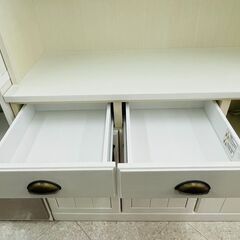 😊NITORI(ニトリ) MIRANDA(ミランダ) 3面レンジボード ✨定価￥79,900✨ おしゃれな貝ハンドル😊