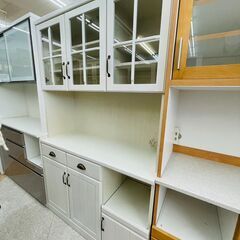 😊NITORI(ニトリ) MIRANDA(ミランダ) 3面レンジボード ✨定価￥79,900✨ おしゃれな貝ハンドル😊