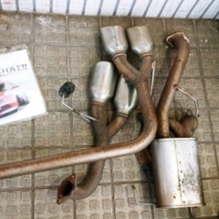 ak12マーチ　後期型　エアロ　マフラー　インパルウイング　セット