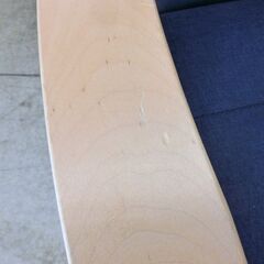 2人掛け ソファ ファブリック 青系 布 2人掛け ソファ 二人掛け 木製アームソファ 木枠 札幌 西野店