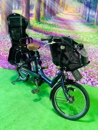 ❹ 4759子供乗せ電動自転車ヤマハ3人乗り新品20インチ良好バッテリー