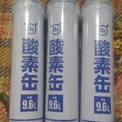 携帯酸素(9.6L)3本