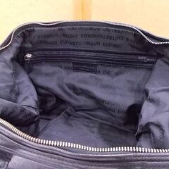 エンポリオアルマーニ ショルダーバッグ レザー 黒 メンズ ビジネス