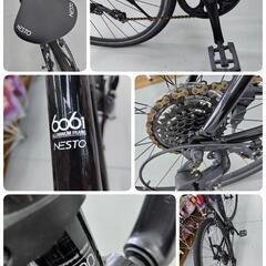 J006☆クロスバイク☆NESTO VACANZE 6061☆7段変速☆700✕32C