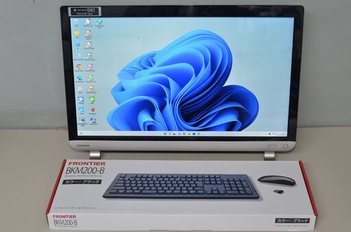 一体型パソコン 最新Windows11+office 東芝 D61/PB core i7-4710QM/新品爆速SSD512GB/メモリ8GB/ブルーレイ/21.5インチ/webカメラ内蔵