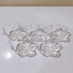 ガラスの器 桜 [USED] 小鉢 HOYA 美品
