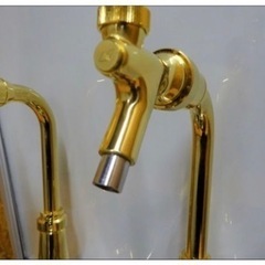 885-0)ニットク 生ビールサーバー用 ドラフトタワー ゴールド 2本