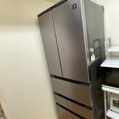 【ネット決済・配送可】SHARP冷蔵庫 457L  年式2022...