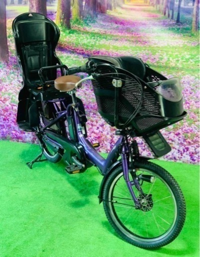 ❹ 4768子供乗せ電動自転車ヤマハ3人乗り新品20インチ良好バッテリー
