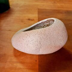 石のような 陶器の花器 花瓶 フラワーベース　/TJ-0766 2F