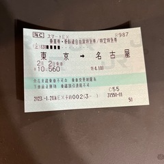 2月2日新幹線 チケット 切符