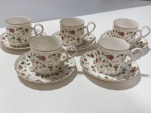 ノリタケ コーヒーカップ＆ソーサ 5つセット