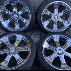 希少オフセット Lowenhart LD6-LX レーベンハート 20インチ 9J+31 9J+14 PCD114.3 5穴 245/40R20 4本クラウン